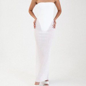 NWOT Natalie Rolt White Charli Dress